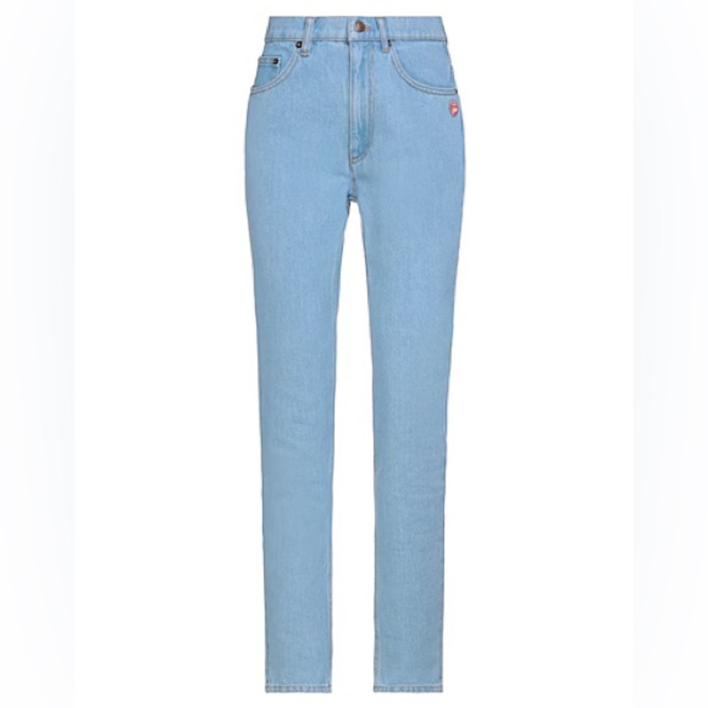 Marc Jacobs High Rise Denim Jeans 5 Pocket Crop Ankle Light Wash - 27 RUNS SMALL